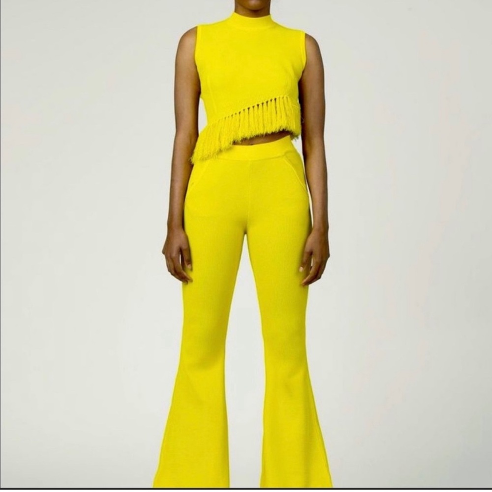 Hanifa Mikala Pant Set Yellow